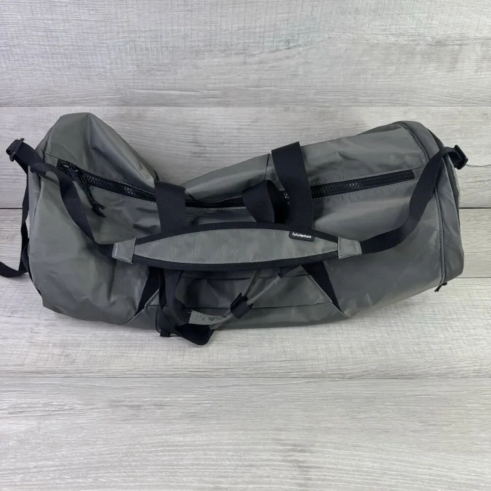 Lululemon x Peloton All Day Essentials Duffle Train Gym Bag 32L Large Gray
